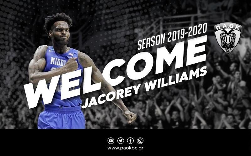 Ανακοίνωσε ΤζαΚόρι Γουίλιαμς ο ΠΑΟΚ
