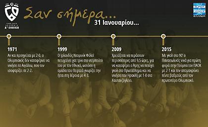 60 χρόνια Α' Εθνική: Σαν σήμερα, 31 Ιανουαρίου