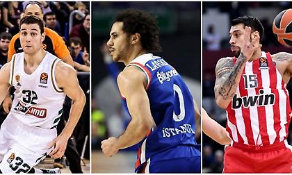 Ευρωλίγκα: Οι πιο αποτελεσματικοί παίκτες με Παναθηναϊκό & Ολυμπιακό! (photo)