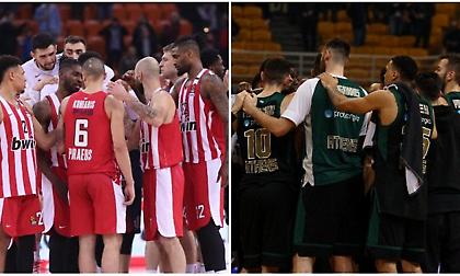 Ευρωλίγκα: Πρώτος σε βολές ο Ολυμπιακός, πρώτος στα δίποντα ο Παναθηναϊκός! (πίνακες)