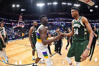 Γιάννης vs Ζάιον: Οι καλύτερες στιγμές του MVP κόντρα στο Νο1 του draft