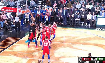 Top 5 με φόλοου-κάρφωμα Γιάννη και… ανάποδο Λεμπρόν (video)