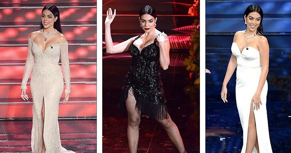 Εντυπωσιακή η Τζορτζίνα υπό το βλέμμα του Κριστιάνο στο φεστιβάλ του Σανρέμο