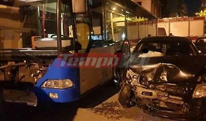 Πάτρα: Λεωφορείο έπεσε πάνω σε αυτοκίνητα