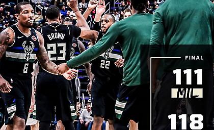 Ήττα χωρίς τον Γιάννη για τους Μπακς (video)