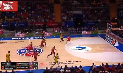 Buzzer beatter τριποντο από τον Μίροτιτς κόντρα στην ΤΣΣΚΑ (video)