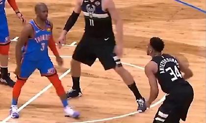 Κρις Πολ: Προκάλεσε τον Γιάννη να σουτάρει τρίποντο με… βήματα πίσω! (video)