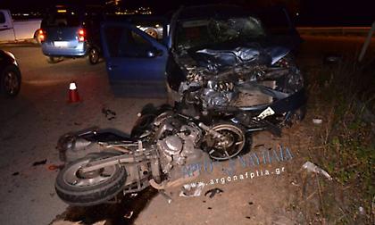 Αιματηρό τροχαίο στην παραλιακή οδό Ναυπλίου – Νέας Κίου