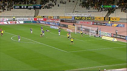 Χάθηκε η μπάλα και… 1-0 με Μάνταλο η ΑΕΚ