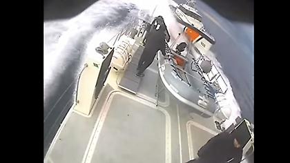 Λέσβος: Σκάφος της τουρκικής ακτοφυλακής παρενοχλεί ελληνικό σκάφος (video)