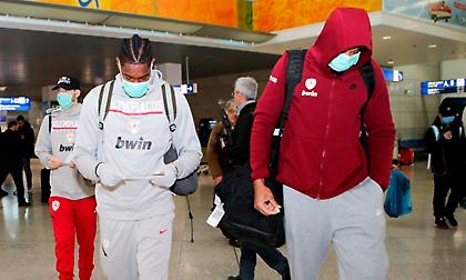 Η αναχώρηση του Ολυμπιακού για Γερμανία (pics)