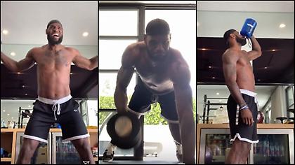 «Λιώνει» στη γυμναστική ο έγκλειστος Λεμπρόν (video)