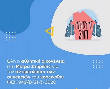 Τα μέτρα στήριξης για σωματεία, ενώσεις και ομοσπονδίες