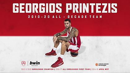 Η «ερυθρόλευκη» δεκαετία του Πρίντεζη σε φωτογραφίες