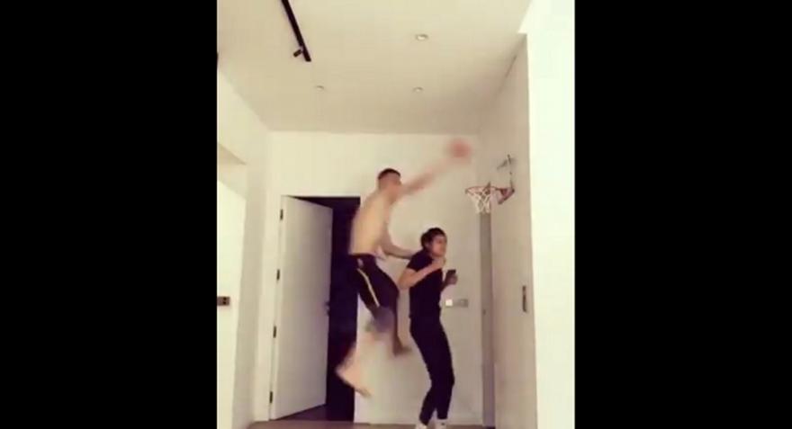 Κάρφωσε πάνω από την κοπέλα του ο Νέντοβιτς αλλά μετά… σφαλιάρα (video)