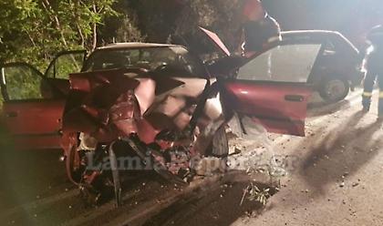 Στυλίδα: Αγριογούρουνο προκάλεσε σοβαρό διπλό τροχαίο - Ένας τραυματίας