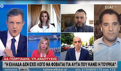 Γεωργιάδης στον ΣΚΑΪ: Παίζει το χαρτί του εθνικισμού ο Ερντογάν - Η Ελλάδα δεν φοβάται