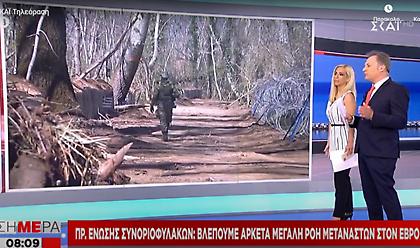 Πρ. Ένωσης Συνοριοφυλάκων στον ΣΚΑΪ: Βλέπουμε αρκετά μεγάλη ροή μεταναστών στον Έβρο