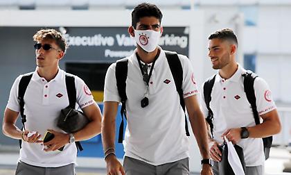 Η αναχώρηση του Ολυμπιακού για Θεσσαλονίκη