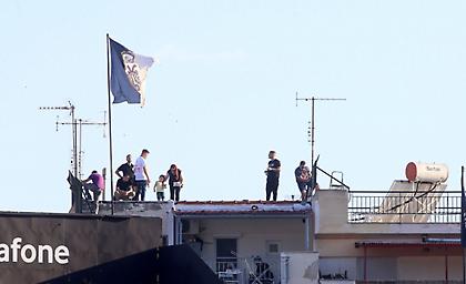 Στις ταράτσες για το ΠΑΟΚ-Ολυμπιακός (pics)
