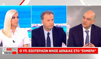 Δένδιας στον ΣΚΑΪ: Μεγαλώσαμε την Ελλάδα - Πλειοδοτούν οι Τούρκοι για συμφωνία με Αίγυπτο