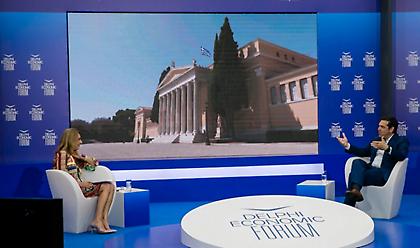 Τσίπρας στο Φόρουμ Δελφών: «Ο κ. Μητσοτάκης έφερε την ύφεση πριν τον κορωνοϊό»