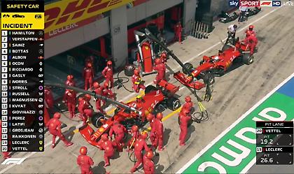 «Τραγωδία» για Ferrari: Ο Λεκλέρκ χτύπησε τον Φέτελ και αποσύρθηκαν (video)