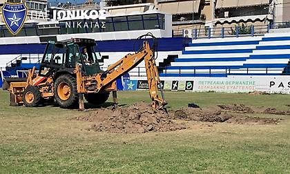 Ιωνικός: Νέος υβριδικός χλοοτάπητας  στο γήπεδο της Νεάπολης