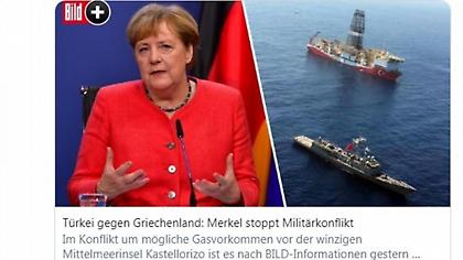 Bild: Η Μέρκελ απέτρεψε θερμό επεισόδιο μεταξύ Ελλάδας και Τουρκίας