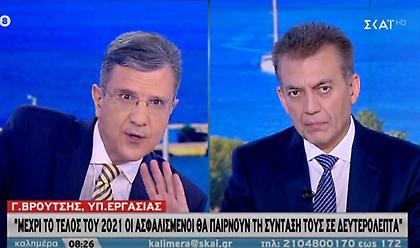 Βρούτσης σε ΣΚΑΪ: Ψηφιακά και οι αναπηρικές συντάξεις από το τέλος του 2020