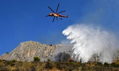 Σε ύφεση η πυρκαγιά στην περιοχή Λάλας στην Αρχαία Ολυμπία