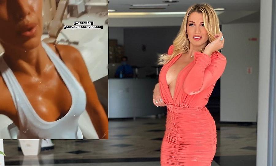 Κόλαση: Η ιδρωμένη Κωνσταντίνα Σπυροπούλου μας έβγαλε τα μάτια!