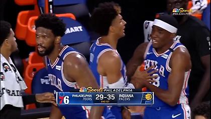 Άγριος τσακωμός Εμπίντ-Μίλτον στον πάγκο των Σίξερς (video)