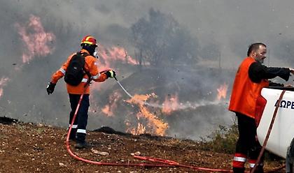 Σε εξέλιξη πυρκαγιά στην Κέα
