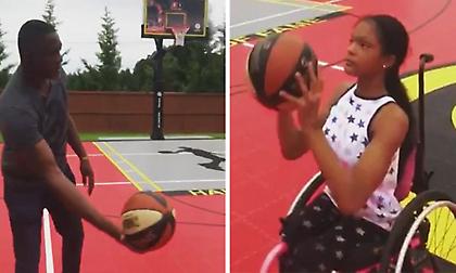 Συγκλονιστικό video: Ο Ντομινίκ Ουίλκινς βοηθάει την κόρη του να καρφώσει!