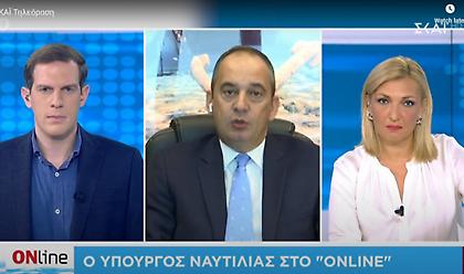 Πλακιωτάκης σε ΣΚΑΪ: Η μάσκα έγινε υποχρεωτική και στο κατάστρωμα λόγω συνωστισμού