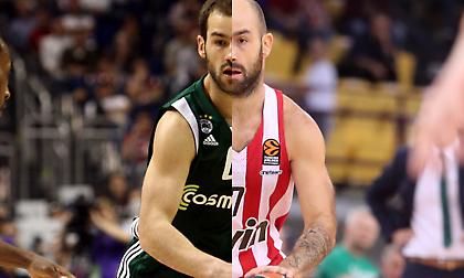 Βασίλης Σπανούλης στον Παναθηναϊκό vs. Βασίλης Σπανούλης στον Ολυμπιακό (πίνακας)