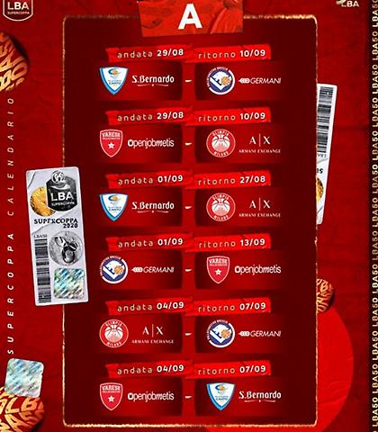 Ανακοινώθηκαν οι ημερομηνίες του ιταλικού Σούπερ Καπ μπάσκετ