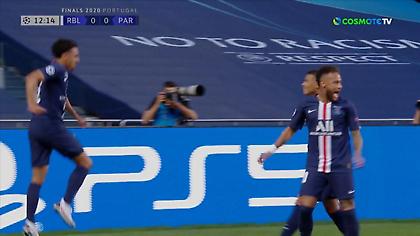 Με καρφωτή κεφαλιά του Μαρκίνιος ανοίγει το σκορ η Παρί (video)