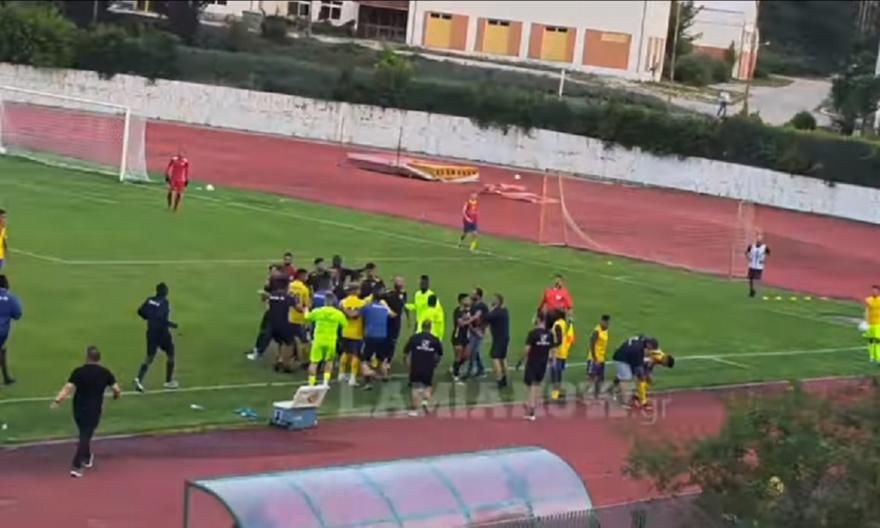 Έπεσαν μπουνιές σε φιλικό Παναιτωλικός-Λαμία (video)