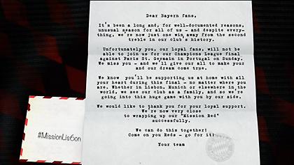 Η επιστολή της Μπάγερν στο κοινό της: «Σας νιώθουμε δίπλα μας, όπου κι αν είστε»