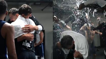 Τρελό μπουγέλο για Ντόντσιτς στα αποδυτήρια (video)