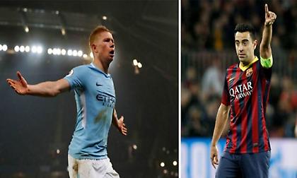 Ο Τσάβι χαρακτηρίζει τον Ντε Μπρόινε ως τον καλύτερο μέσο του κόσμου