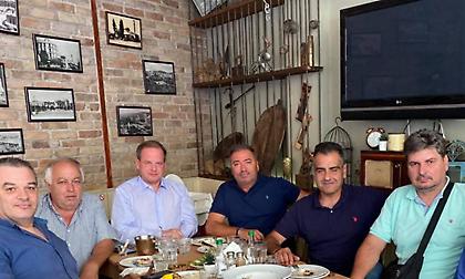 Γεύμα συνεργασίας του ΔΣ της ΕΛΟΠ με τον Κώστα Καραμανλή