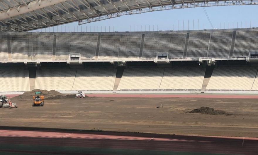 Ξηλώθηκε ο αγωνιστικός χώρος στο ΟΑΚΑ (pics)