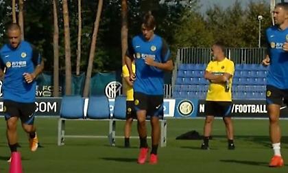 Η πρώτη προπόνηση του Βαγιαννίδη στην Ιντερ! (video)