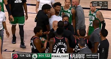 «Γαλλικά» στο φινάλε του Ράπτορς-Σέλτικς (video)