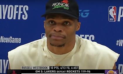 Ουέστμπρουκ: «Είναι πολύ απογοητευτικό - Δεν ήμουν στο 100%» (video)