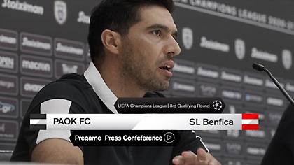 Live Streaming: Η συνέντευξη Τύπου του ΠΑΟΚ εν όψει Μπενφίκα