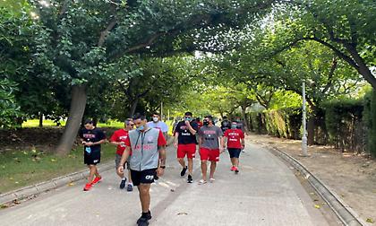 Ολυμπιακός: Χαλαρωτικός περίπατος πριν το ματς με Βιλερμπάν (pic)